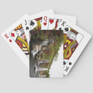 Beautiful Azalea Waterfall Flower Garden Playing Cards