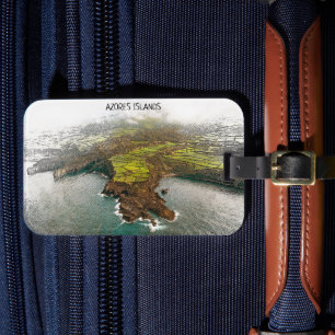 Beautiful Azores Islands Coastline view Luggage Tag