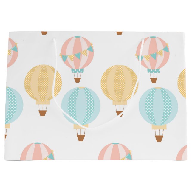 Beautiful Baby Balloons Large Gift Bag (Front)