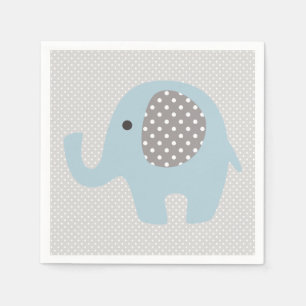 Beautiful Baby Blue Elephant Napkin