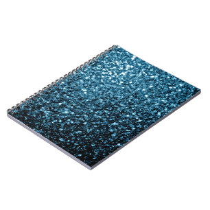 Beautiful Baby blue glitter sparkles Notebook