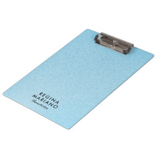 Beautiful Baby Blue Glittery Background Clipboard