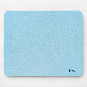Beautiful Baby Blue Glittery Background Mouse Mat