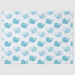 Beautiful Baby Blue Whales Tissue Paper