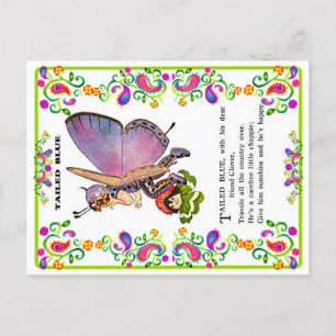 Beautiful baby butterfly images  postcard