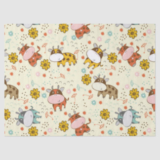 Beautiful Baby Cow Pattern Tissue Paper