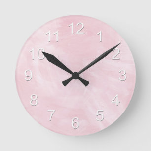 Beautiful Baby Girl Pink Round Clock
