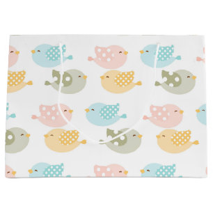 Beautiful Baby Infant Children’s Bird Pattern Large Gift Bag