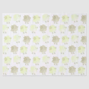 Beautiful Baby Neutral Yellow Birdie Chicks Tissue Paper