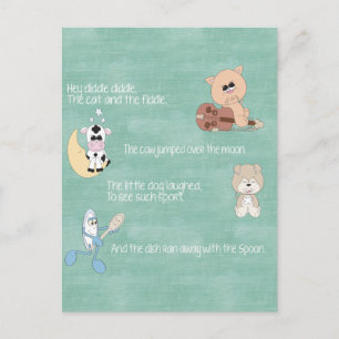 Beautiful Baby Nursery Rhymes Postcard