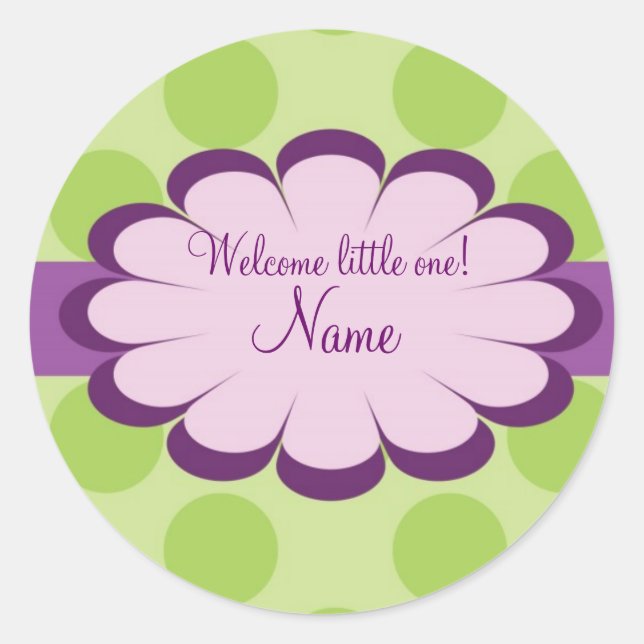 Beautiful Baby Personalised Label (Front)