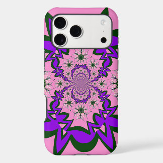 Beautiful Baby Pink Floral Purple Shade Motif Art 