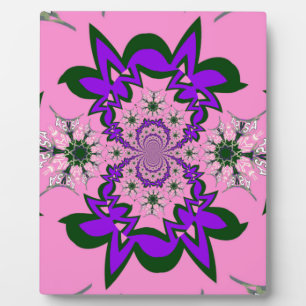 Beautiful Baby Pink Floral Purple Shade Motif Art  Plaque