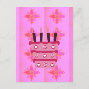 Beautiful Baby Pink: Have a blessed Happy Birthday Postcard