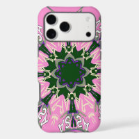Beautiful baby pink purple shade motif monogram