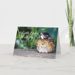 Beautiful Baby Robin Card