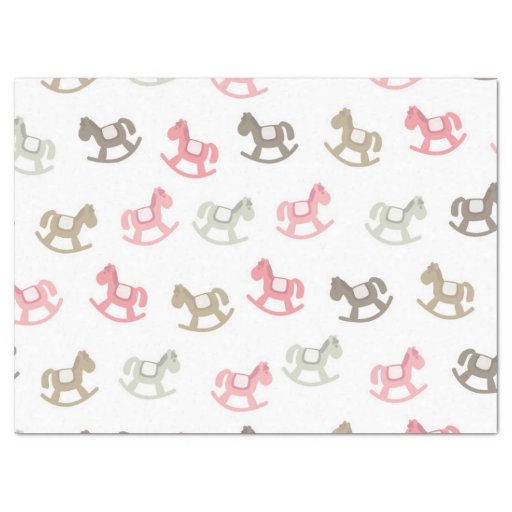 Image of Beautiful Baby Rocking Horses Tissue Paper