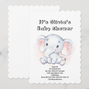 beautiful baby shower invitation for baby girl