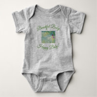 Beautiful Baby Soft Blue, Yellow Pink Watercolor