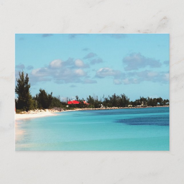 Beautiful Bahamian Beach Postcard (Front)