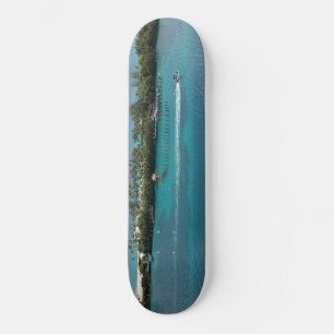 Beautiful Bahamian Coastline Skateboard