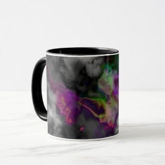 Beautiful Balck Purple Green Design Mug