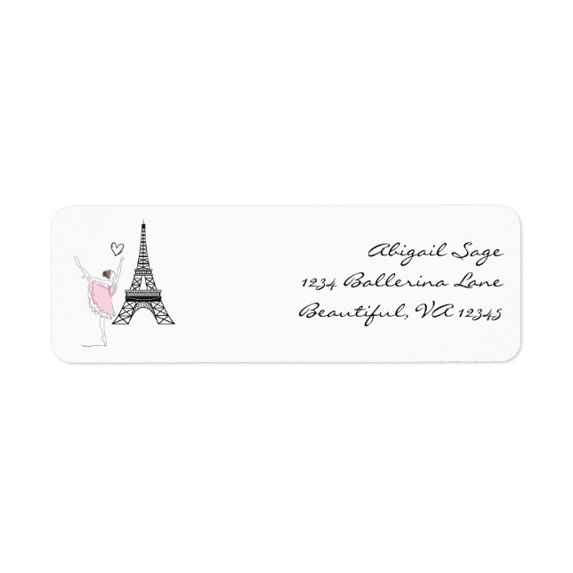 Beautiful Ballerina and Eiffel Tower Dance (Front)