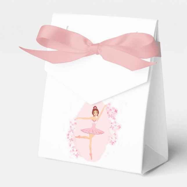 Beautiful ballerina  Favour Box (Front Side)