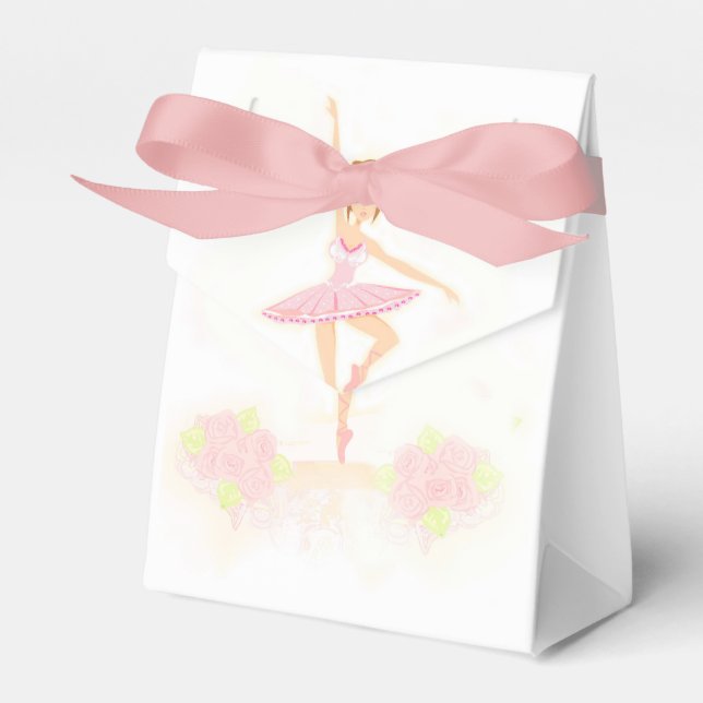 Beautiful ballerina  Favour Box (Front Side)
