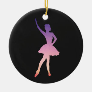 Beautiful ballerina gift for ballet girl ceramic tree decoration