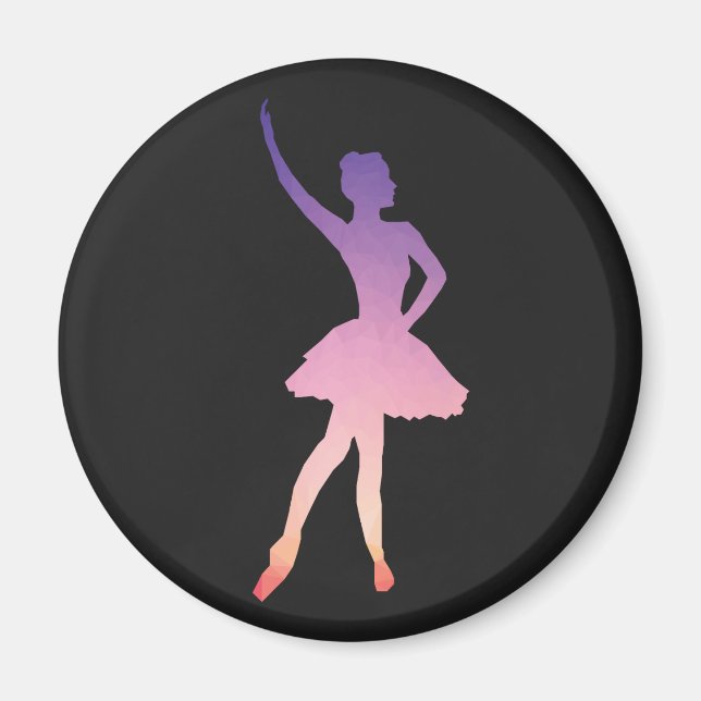 Beautiful ballerina gift for ballet girl  magnet (Front)