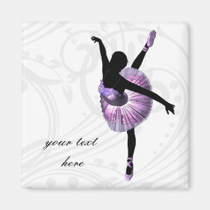 Beautiful Ballerina in purple Magnet