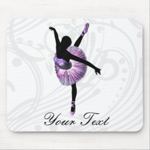 Beautiful Ballerina in purple Mouse Mat