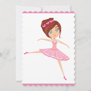Beautiful ballerina Invitation