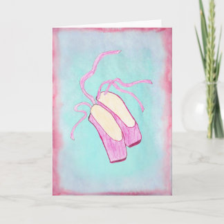 Beautiful Ballet Shoes Art Card