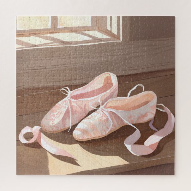 Beautiful Ballet Slippers | Pretty Pink Jigsaw Puzzle (Vertical)