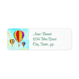 Beautiful Balloons address label