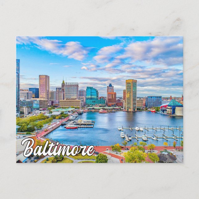 Beautiful Baltimore, Maryland, United States Postcard (Front)
