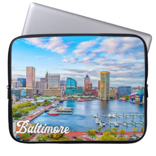 Beautiful Baltimore, Maryland, USA Laptop Sleeve