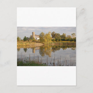 Beautiful Barn Reflected in the Water Postcard