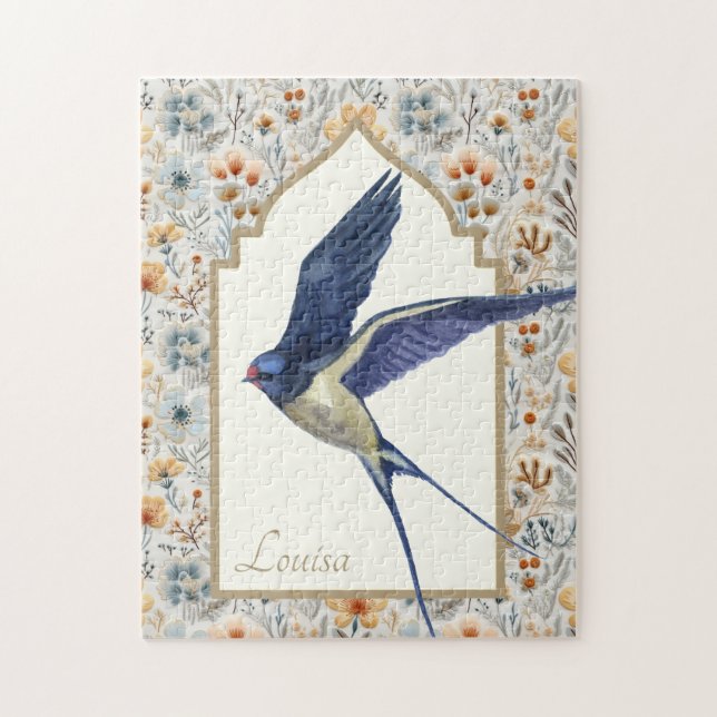 Beautiful Barn Swallow Vintage Jigsaw Puzzle (Vertical)