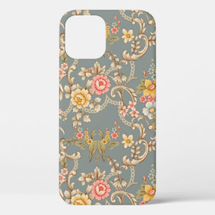 Beautiful Baroque Ornament style border design han iPhone 12 Case