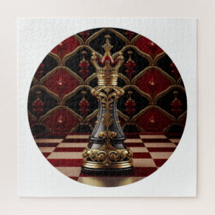 Beautiful Baroque Styled Chess Piece - The Queen Jigsaw Puzzle