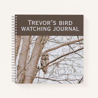 Beautiful Barred Owl Audubon Birding Notebook
