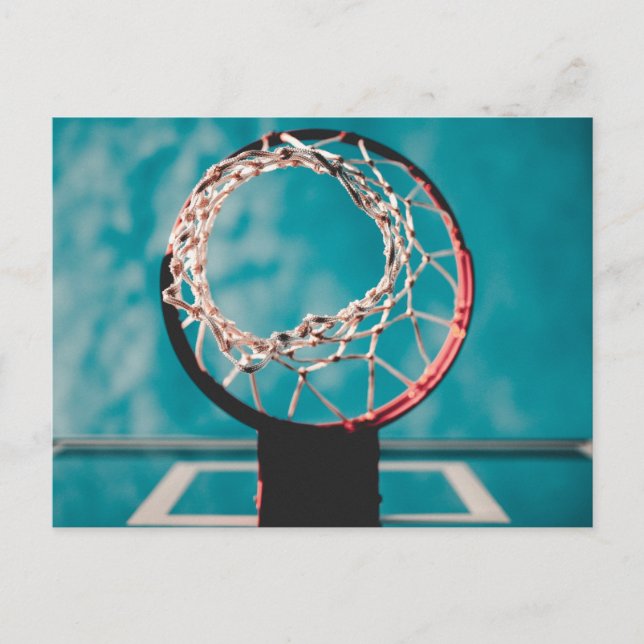 Beautiful Basketball Artwork Postcard (Front)