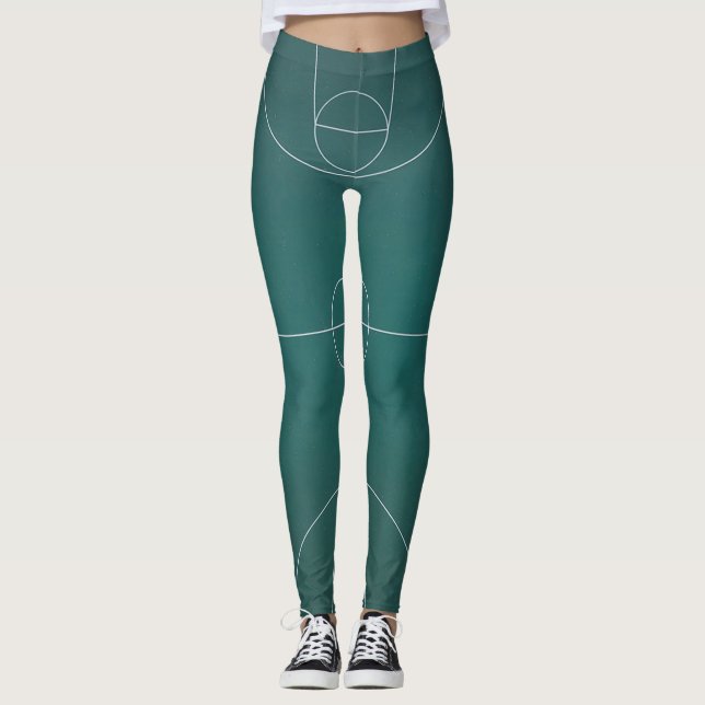 Beautiful Basketball Design Leggings (Front)