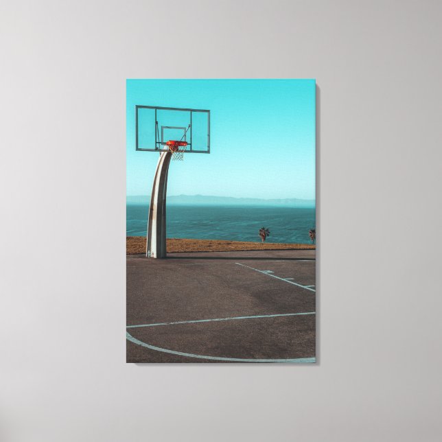 Beautiful Basketball Hoop Canvas Print (Front)