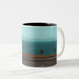 Beautiful Basketball Hoop Two-Tone Coffee Mug