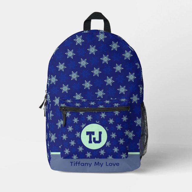 Beautiful Basketball Name Backpack For Girls (Front)