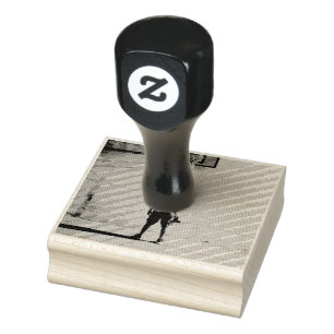 Beautiful Basketball Photography Rubber Stamp